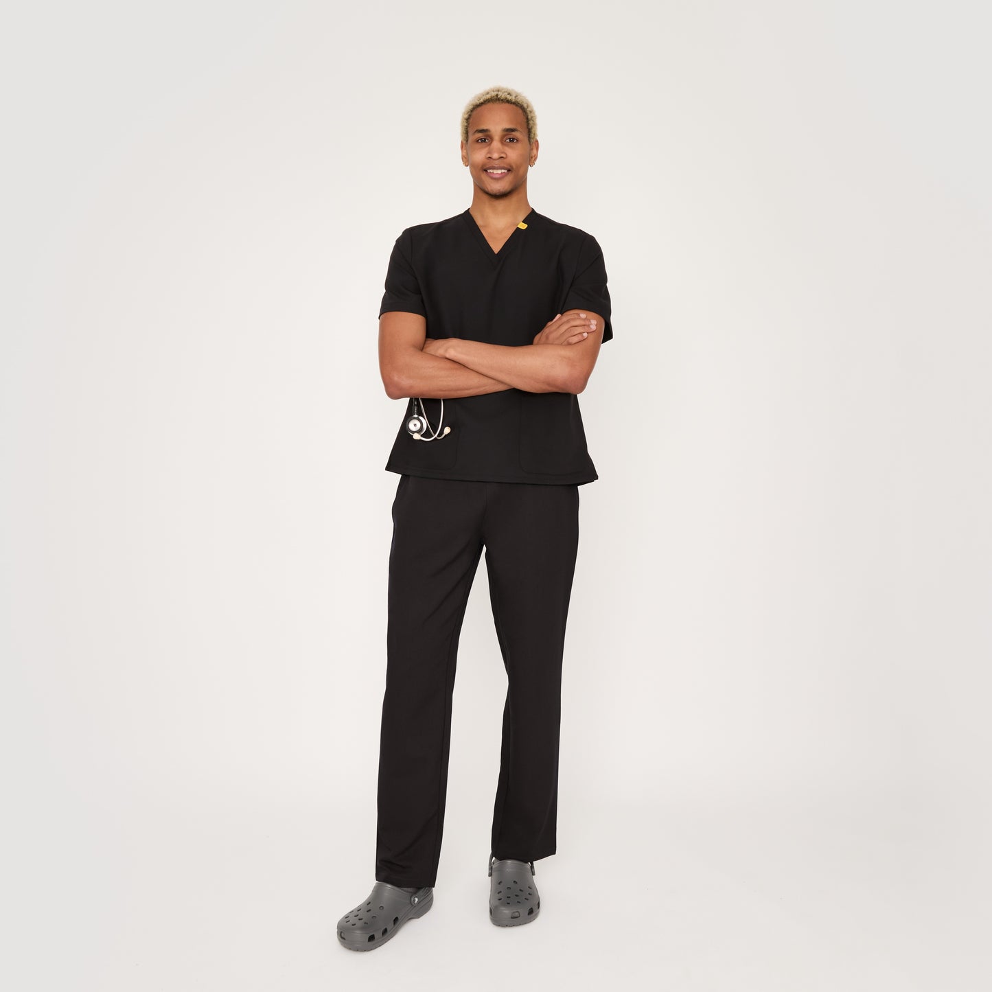 Unisex Classic Scrub TOP (Jet Black)